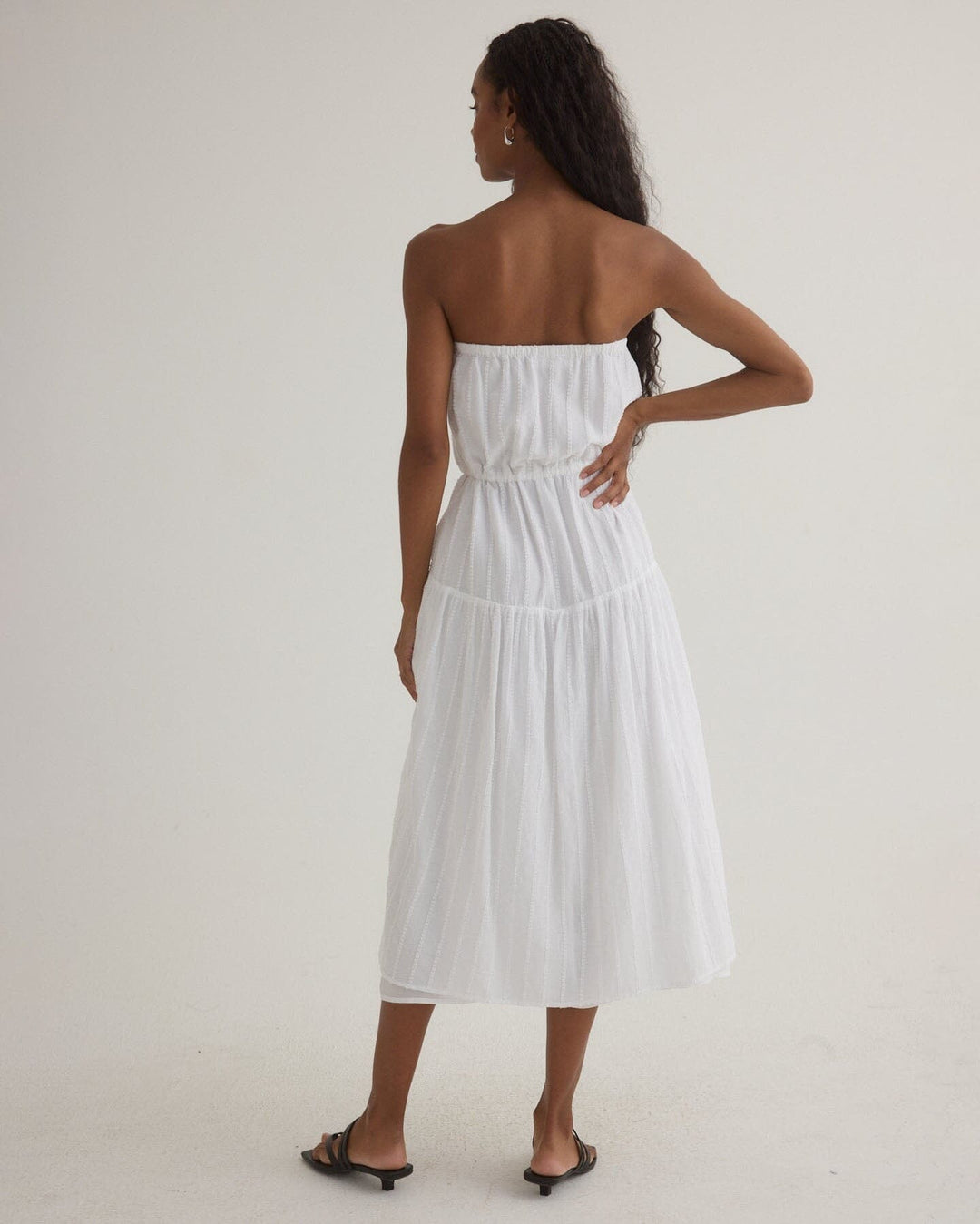 RUFFLE HEM MIDI DRESS Dress BELLA DAHL 