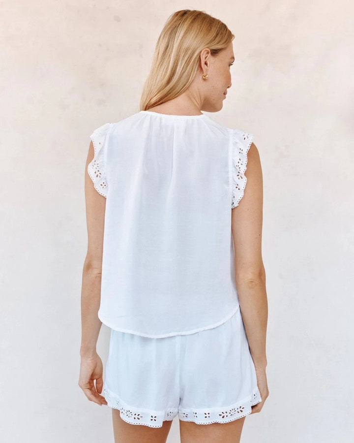 RUFFLE SLEEVE TOP TOP BELLA DAHL 