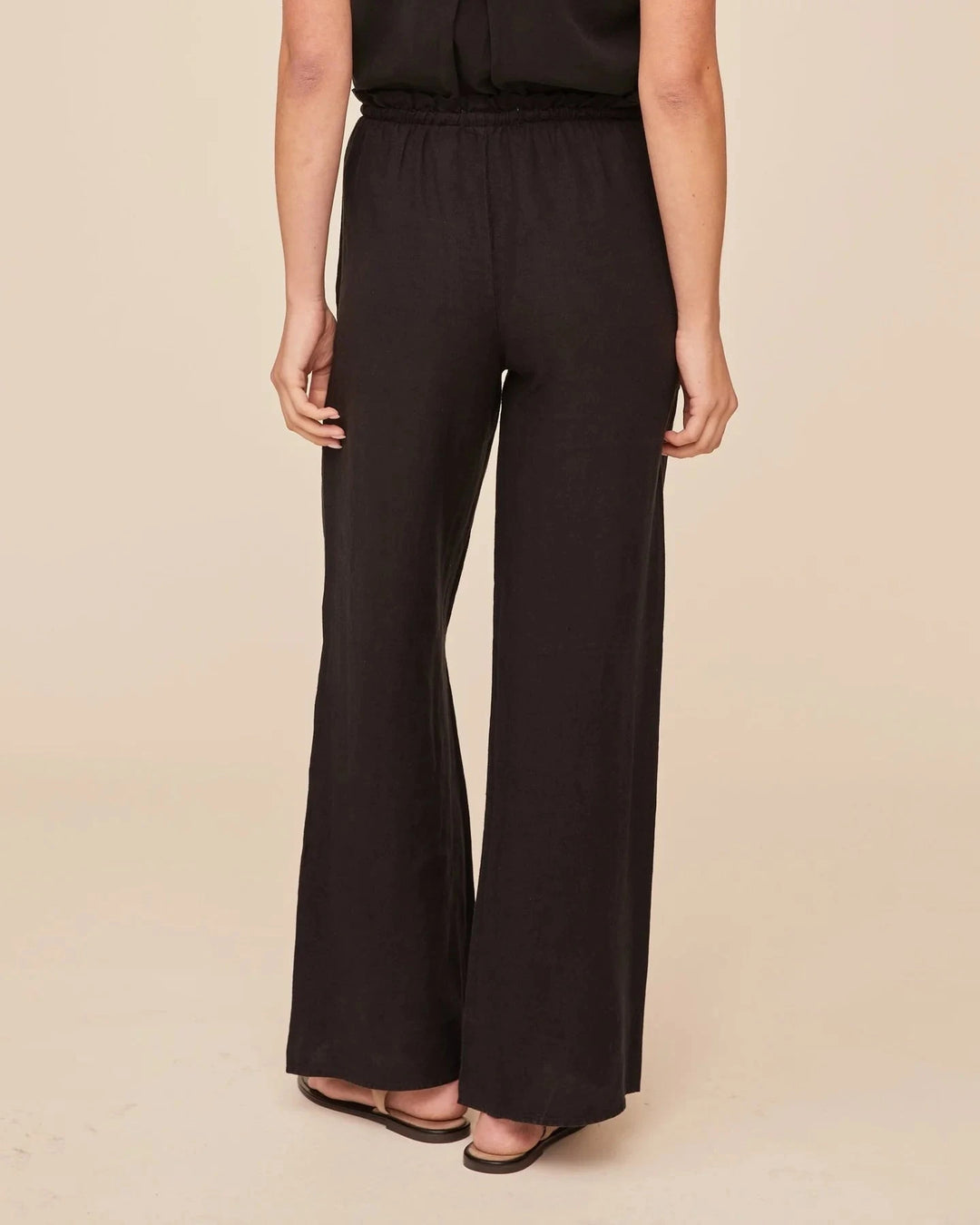 RUFFLE WAIST WIDE LEG PANT Pants BELLA DAHL 
