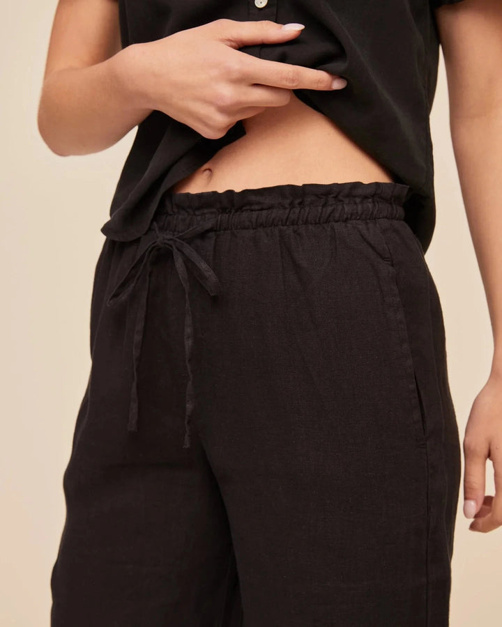 RUFFLE WAIST WIDE LEG PANT Pants BELLA DAHL 