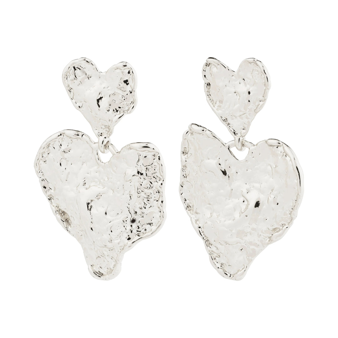 RYAN DOUBLE EARRINGS Jewelry PILGRIM SILVER PLATED 