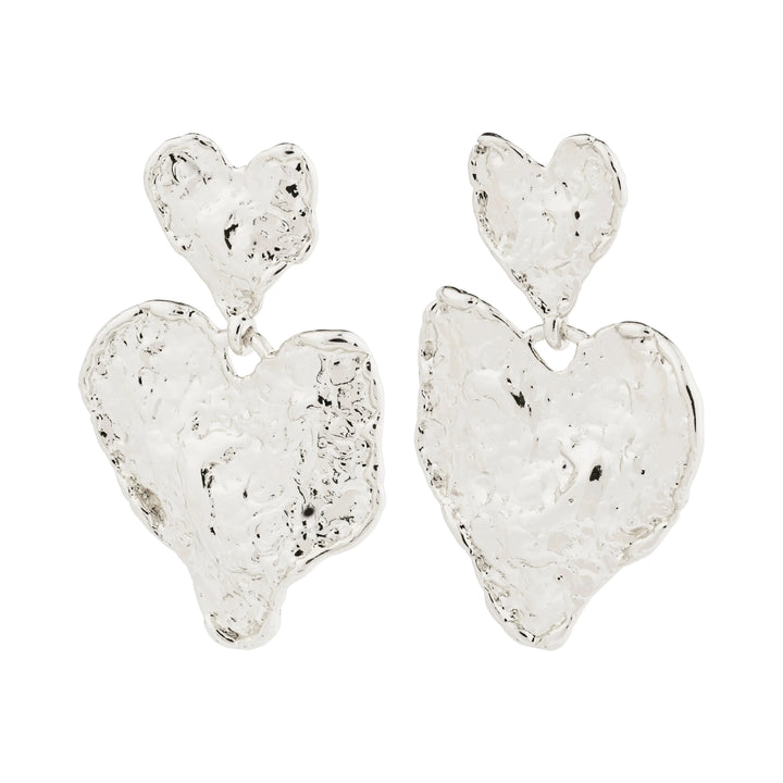RYAN DOUBLE EARRINGS Jewelry PILGRIM SILVER PLATED 
