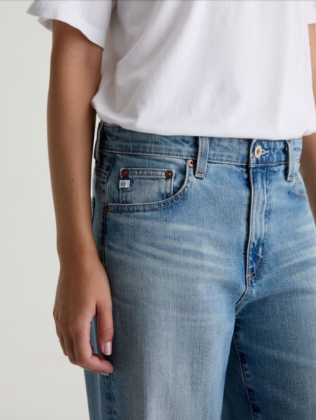 SAIDE WIDE LEG - WESTERN FRONT Denim AG 