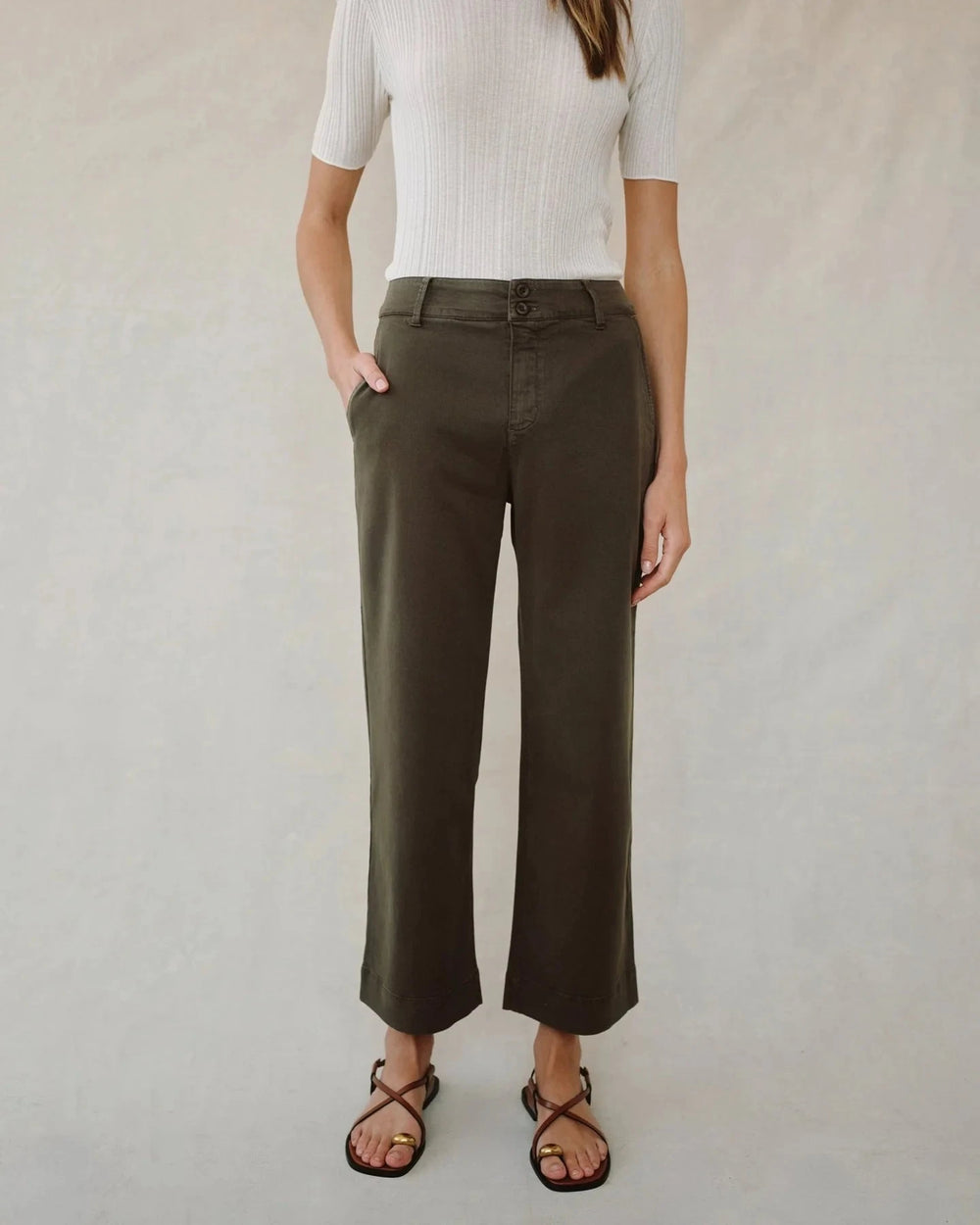 SAIGE WIDE LEG CROP Pants BELLA DAHL 