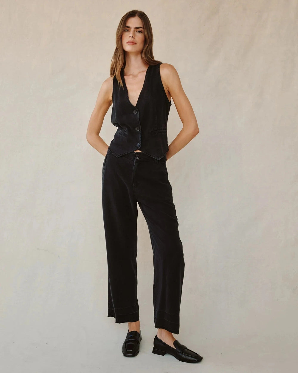 SAIGE WIDE LEG CROP Pants BELLA DAHL 