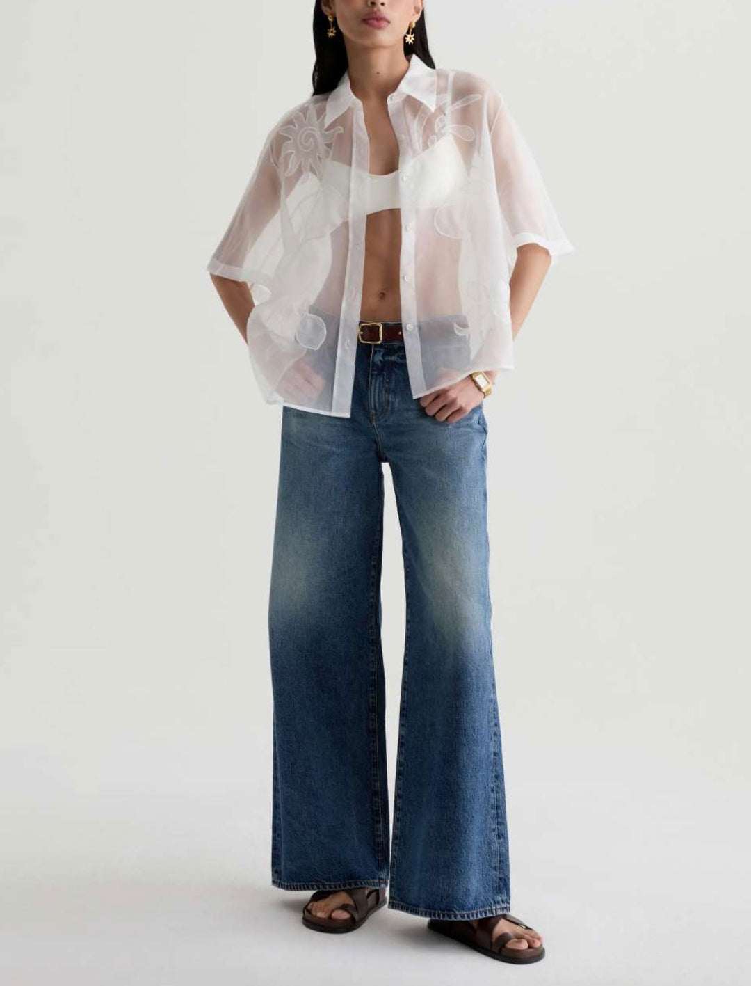 SAIGE WIDE LEG - NOSTALGIA DENIM AG 