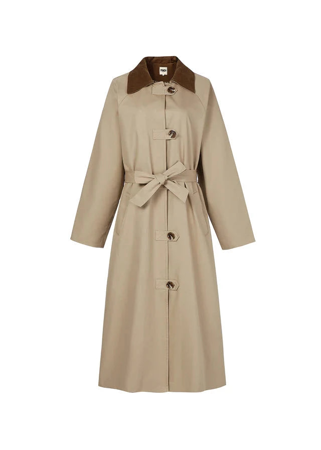 SAND TRENCH COAT JACKET FRNCH 