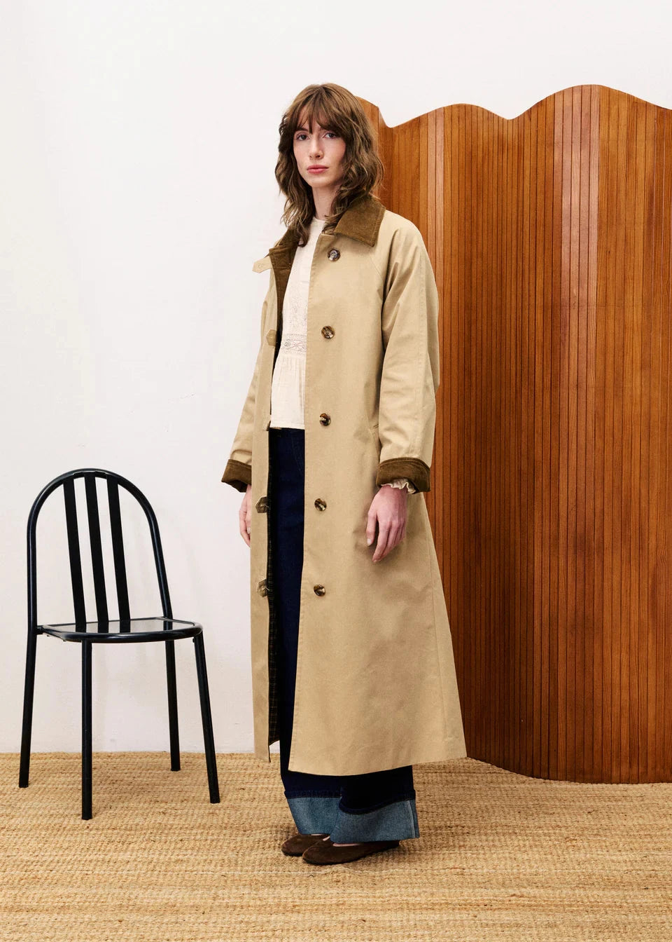 SAND TRENCH COAT JACKET FRNCH 