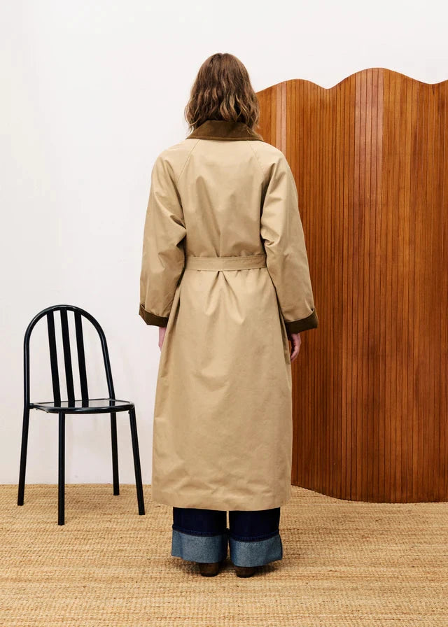 SAND TRENCH COAT JACKET FRNCH 