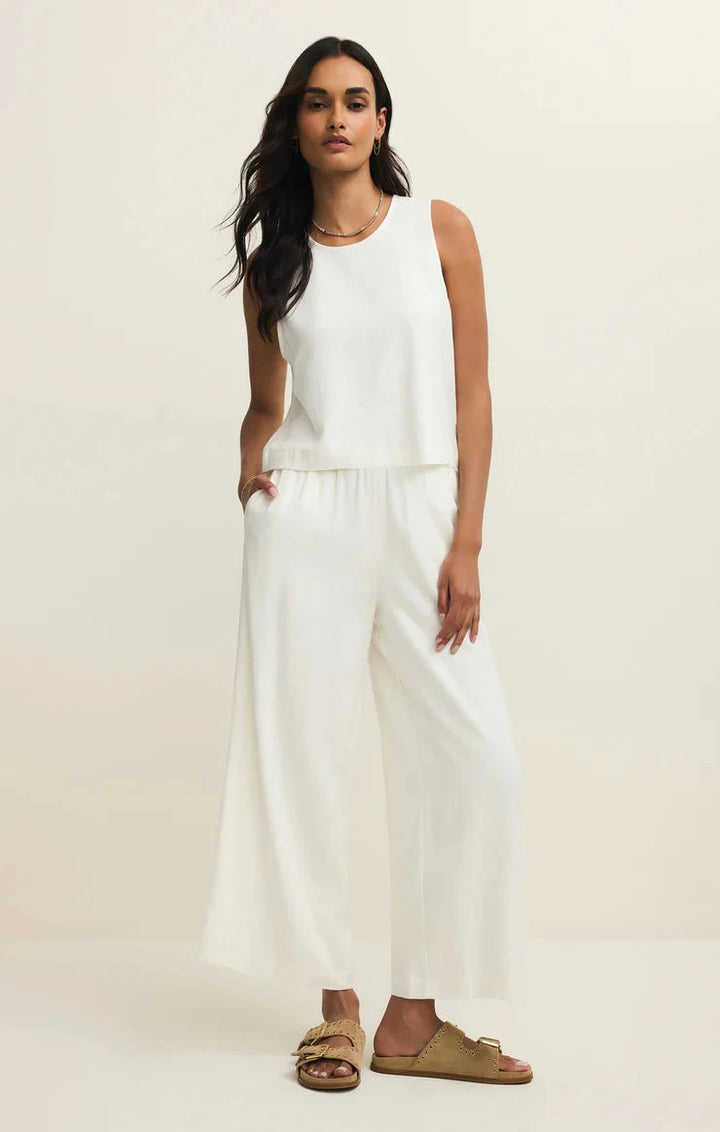 SCOUT LINEN PANT Pants Z SUPPLY XS WHITE 