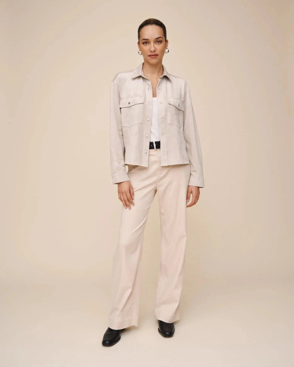 SEAMED POCKET SHACKET JACKET BELLA DAHL 