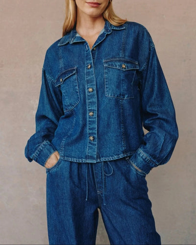 SEAMED POCKET SHACKET Jacket BELLA DAHL 