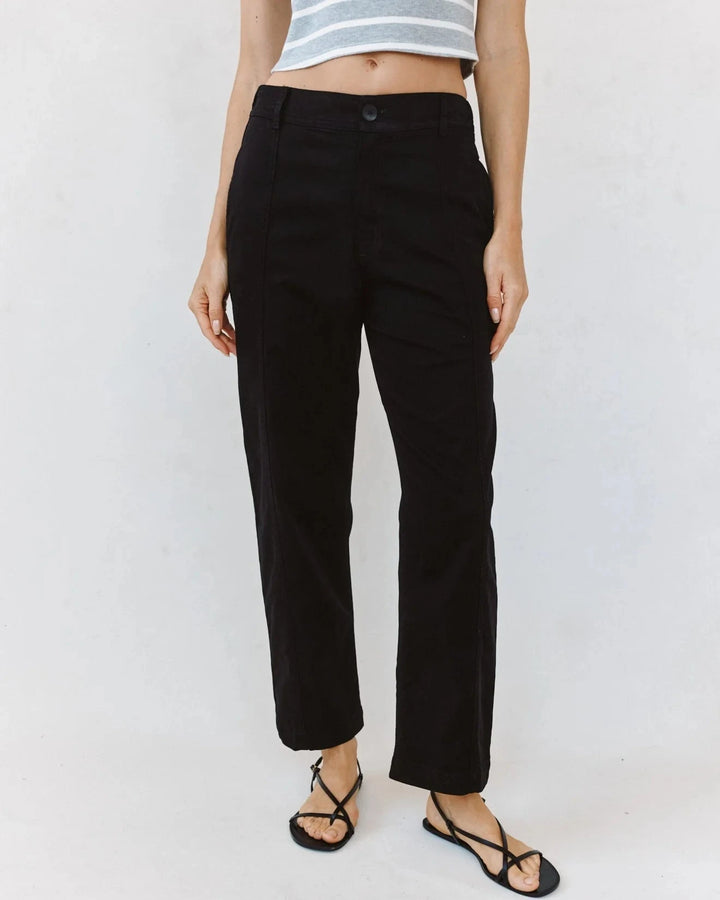 SEAMED SOFT BARREL PANT Pants BELLA DAHL XS BLACK 
