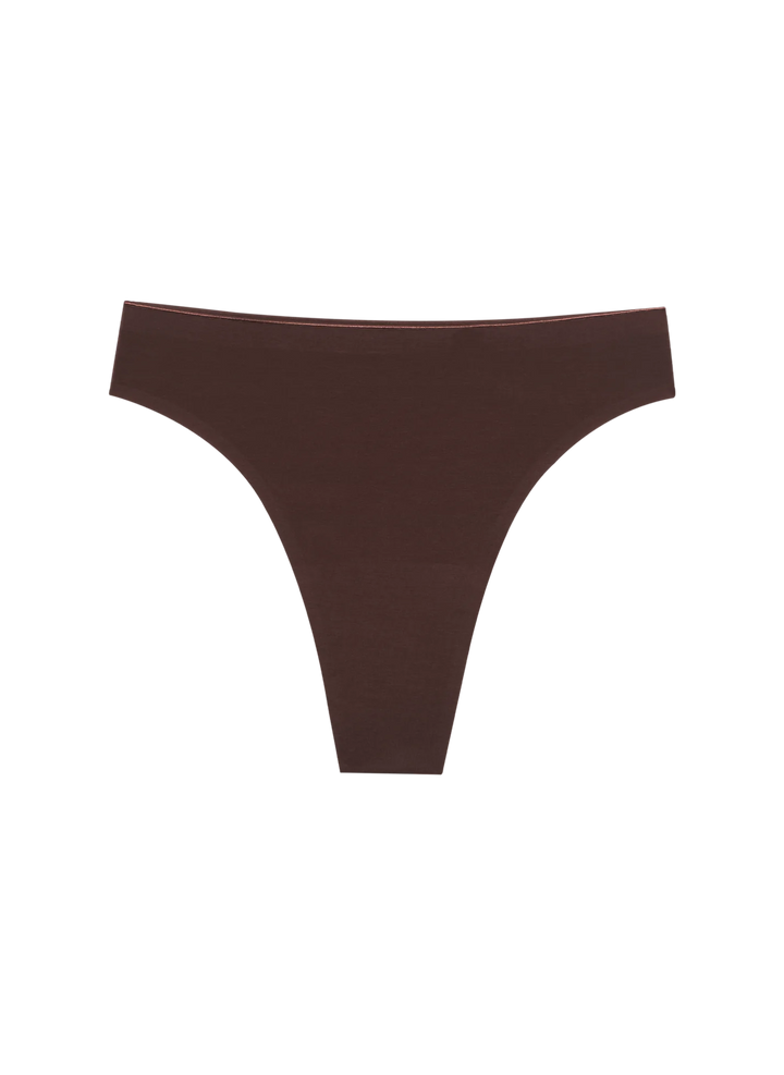 SEAMLESS HIGH RISE THONG ACCESSORIES HUHA XS BROWN 
