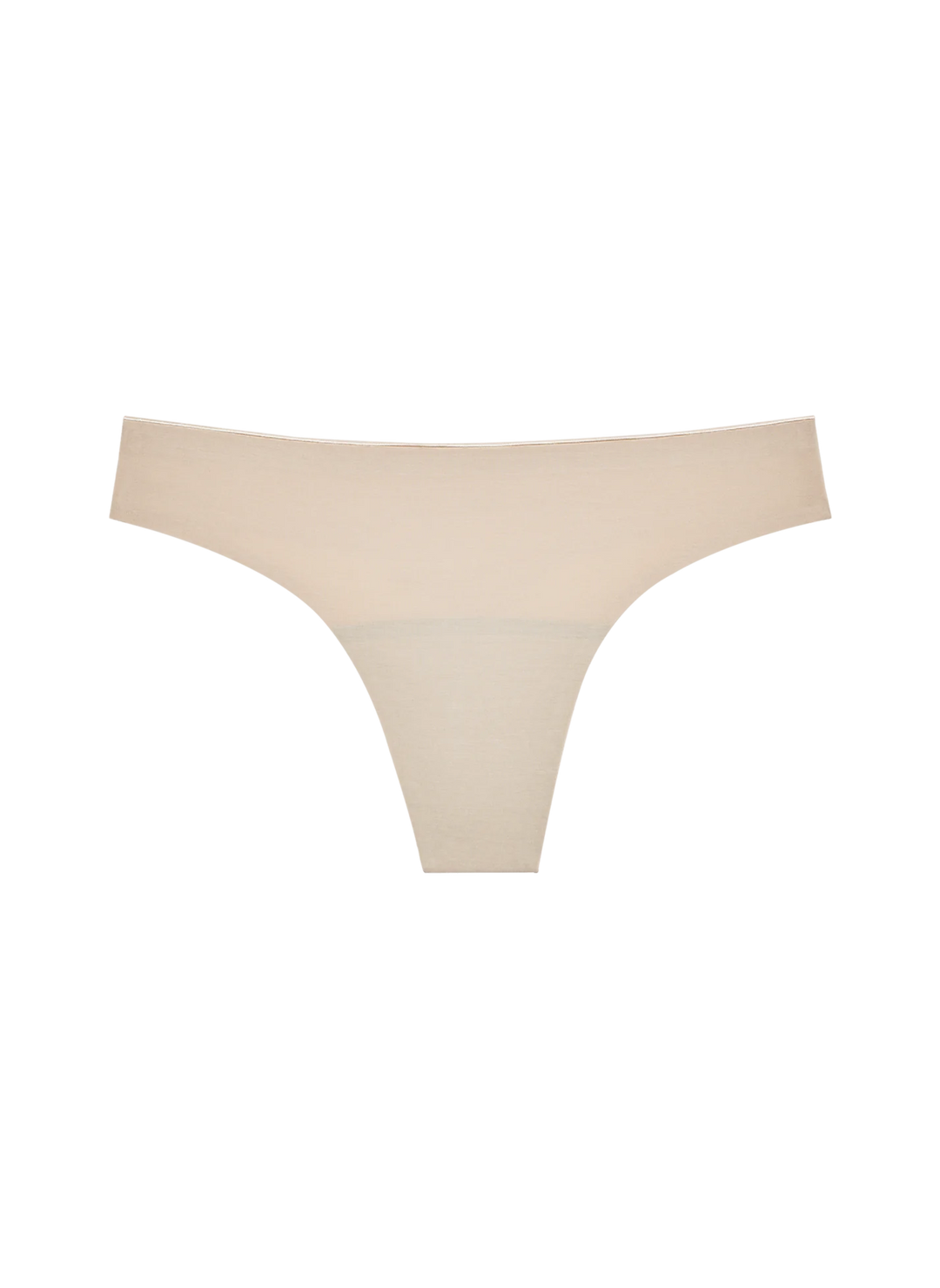 SEAMLESS LOW-MID RISE THONG ACCESSORIES HUHA XS BEIGE 