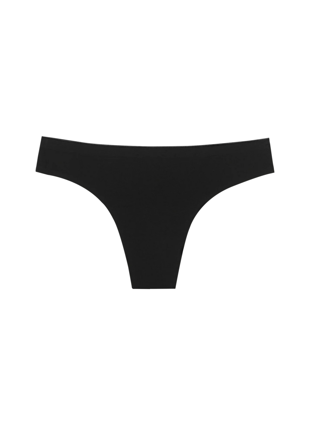 SEAMLESS LOW-MID RISE THONG ACCESSORIES HUHA XS BLACK 