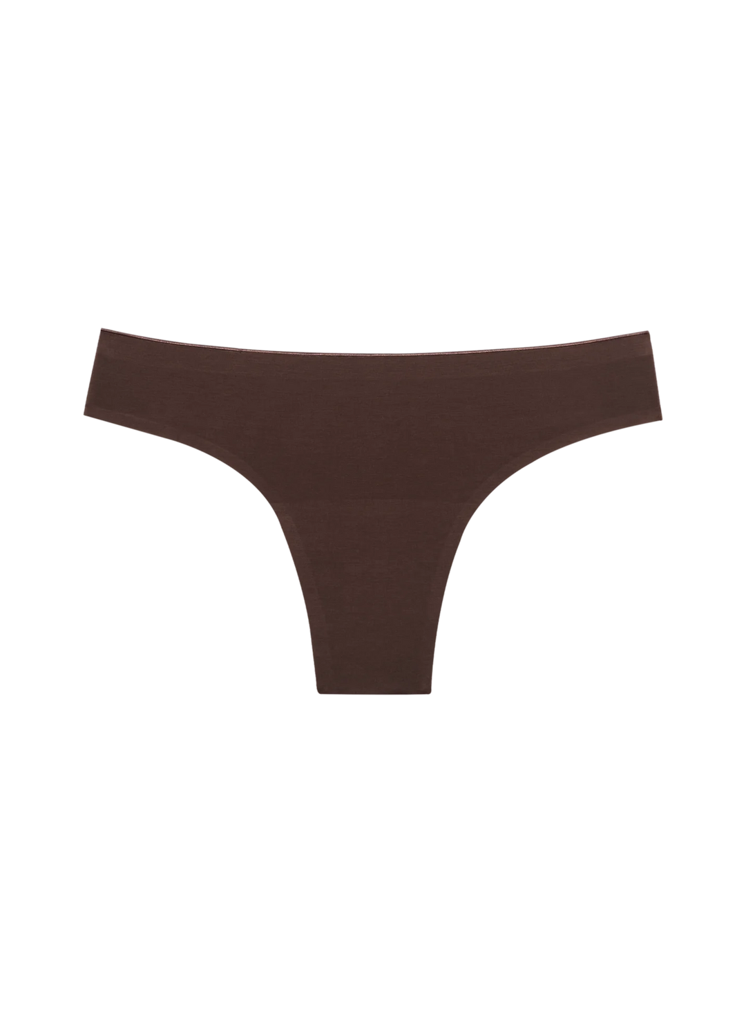 SEAMLESS LOW-MID RISE THONG ACCESSORIES HUHA XS BROWN 