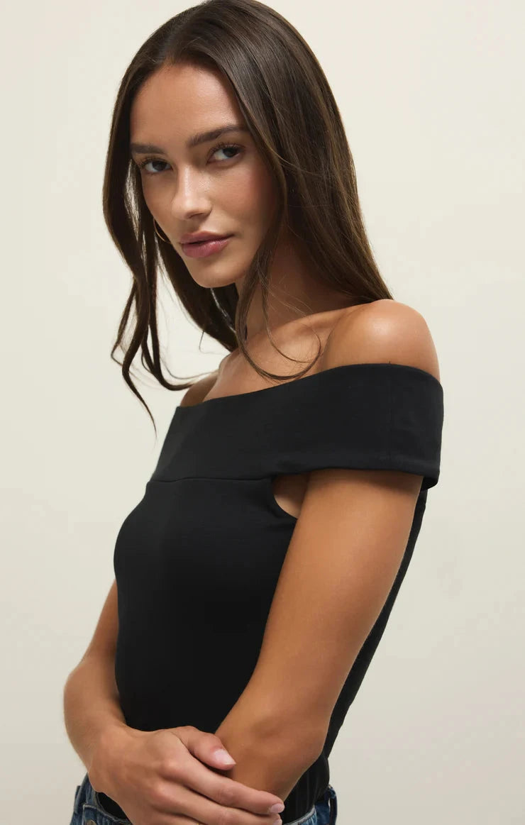 SECOND SKIN OFF SHOULDER TOP TOP Z SUPPLY 