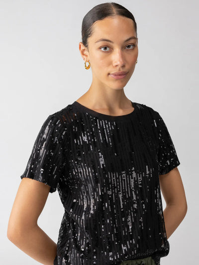 SEQUIN PERFECT TEE TOP SANCTUARY 