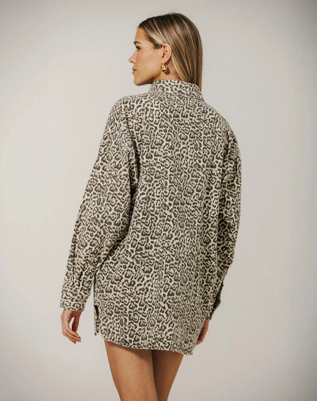 SHANIA LEOPARD JACKET JACKET BRUNETTE THE LABEL 