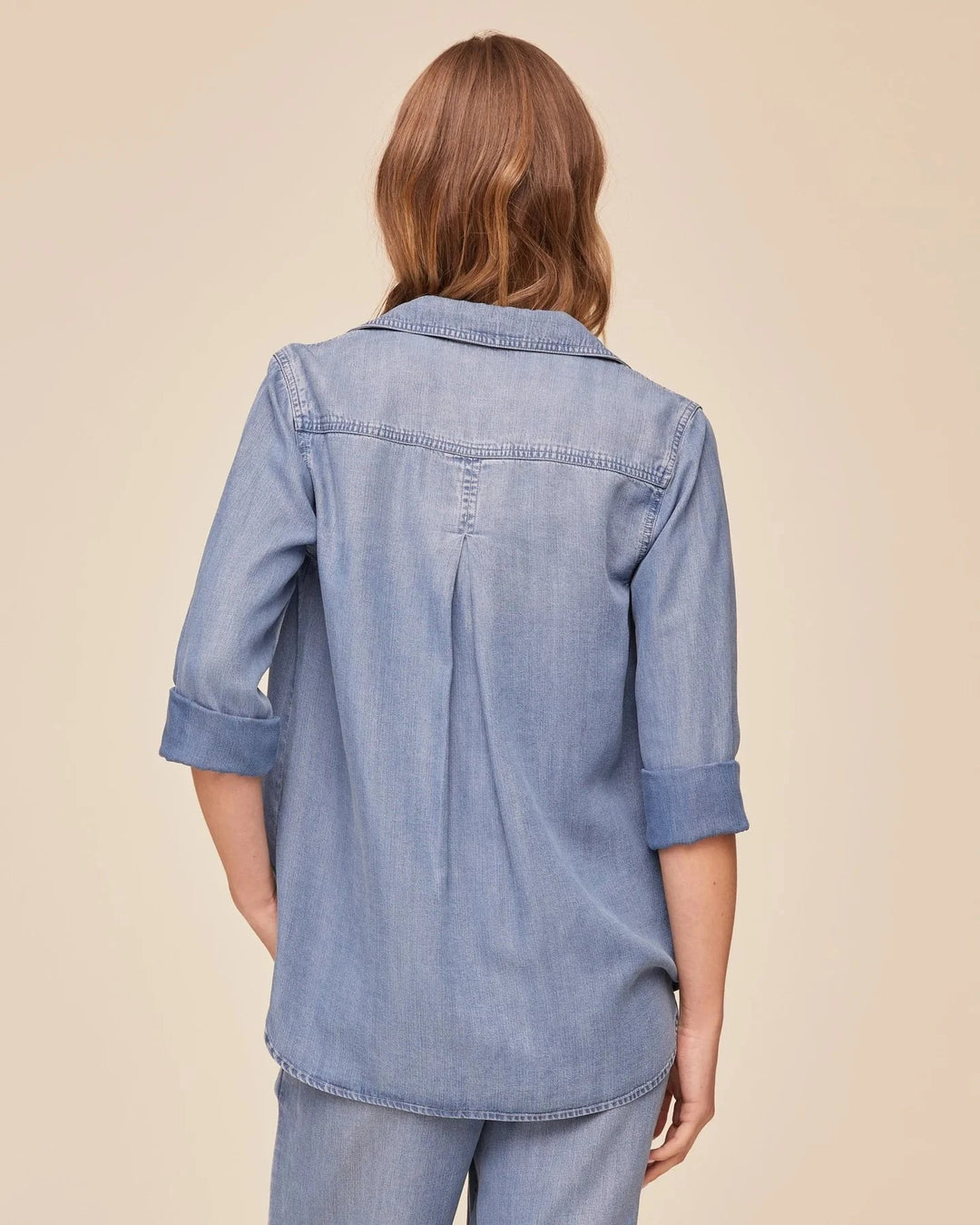 SHIRT TAIL BUTTON DOWN TOP BELLA DAHL 