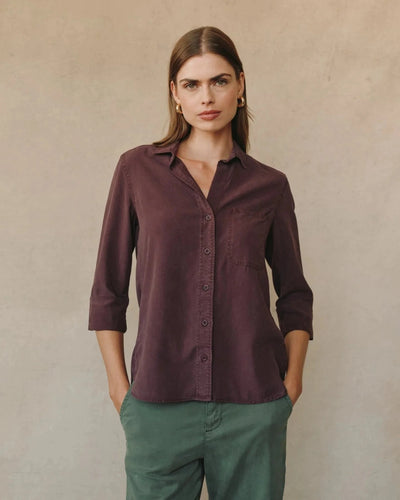 SHIRT TAIL BUTTON DOWN TOP BELLA DAHL 