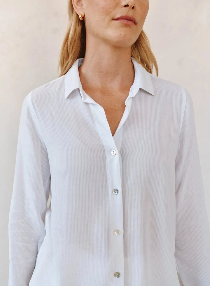 SHIRT TAIL BUTTON DOWN TOP BELLA DAHL 