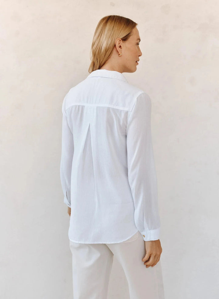 SHIRT TAIL BUTTON DOWN TOP BELLA DAHL 