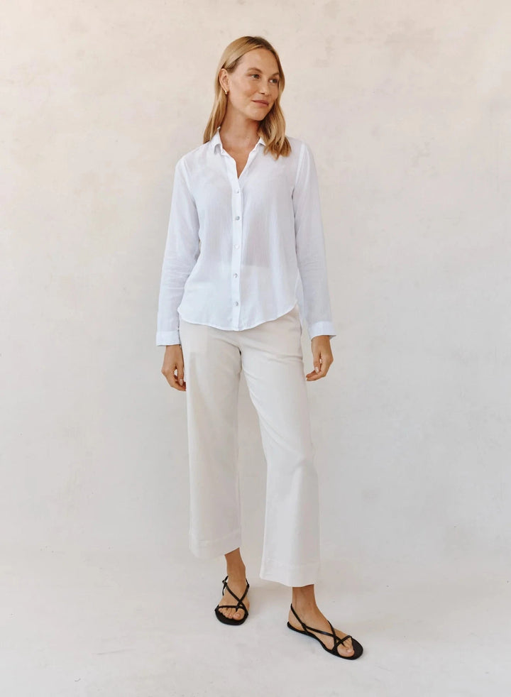 SHIRT TAIL BUTTON DOWN TOP BELLA DAHL 