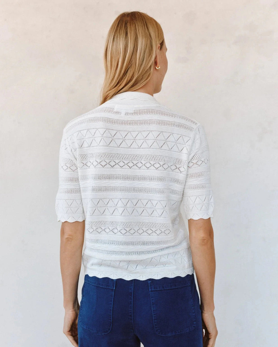 SHORT SLEEVE BUTTON SWEATER SWEATER BELLA DAHL 