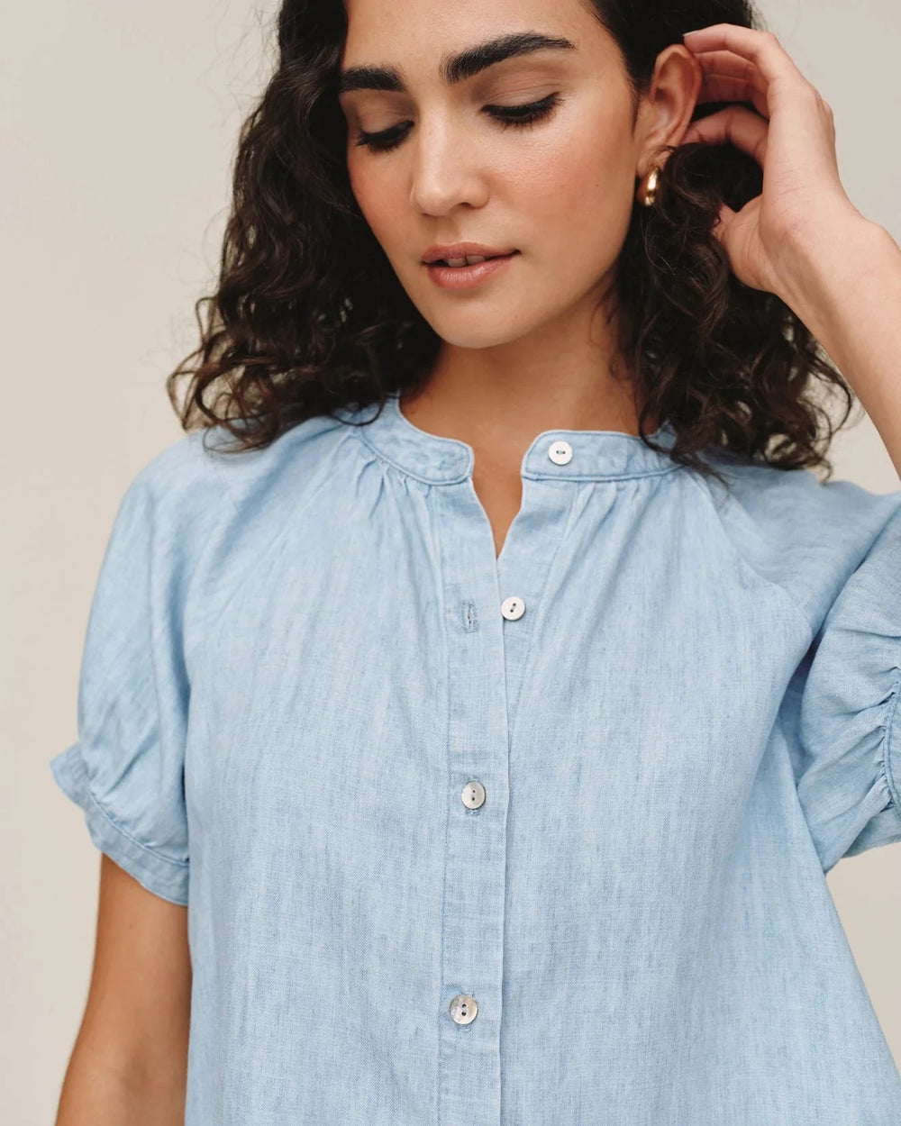 SHORT SLEEVE RAGLAN SHIRT blouse BELLA DAHL 