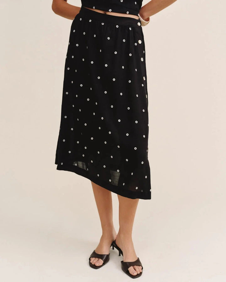 SIDE BUTTON SKIRT SKIRT BELLA DAHL 