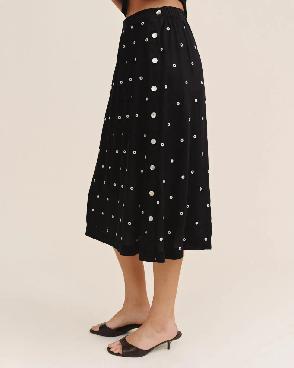 SIDE BUTTON SKIRT SKIRT BELLA DAHL 