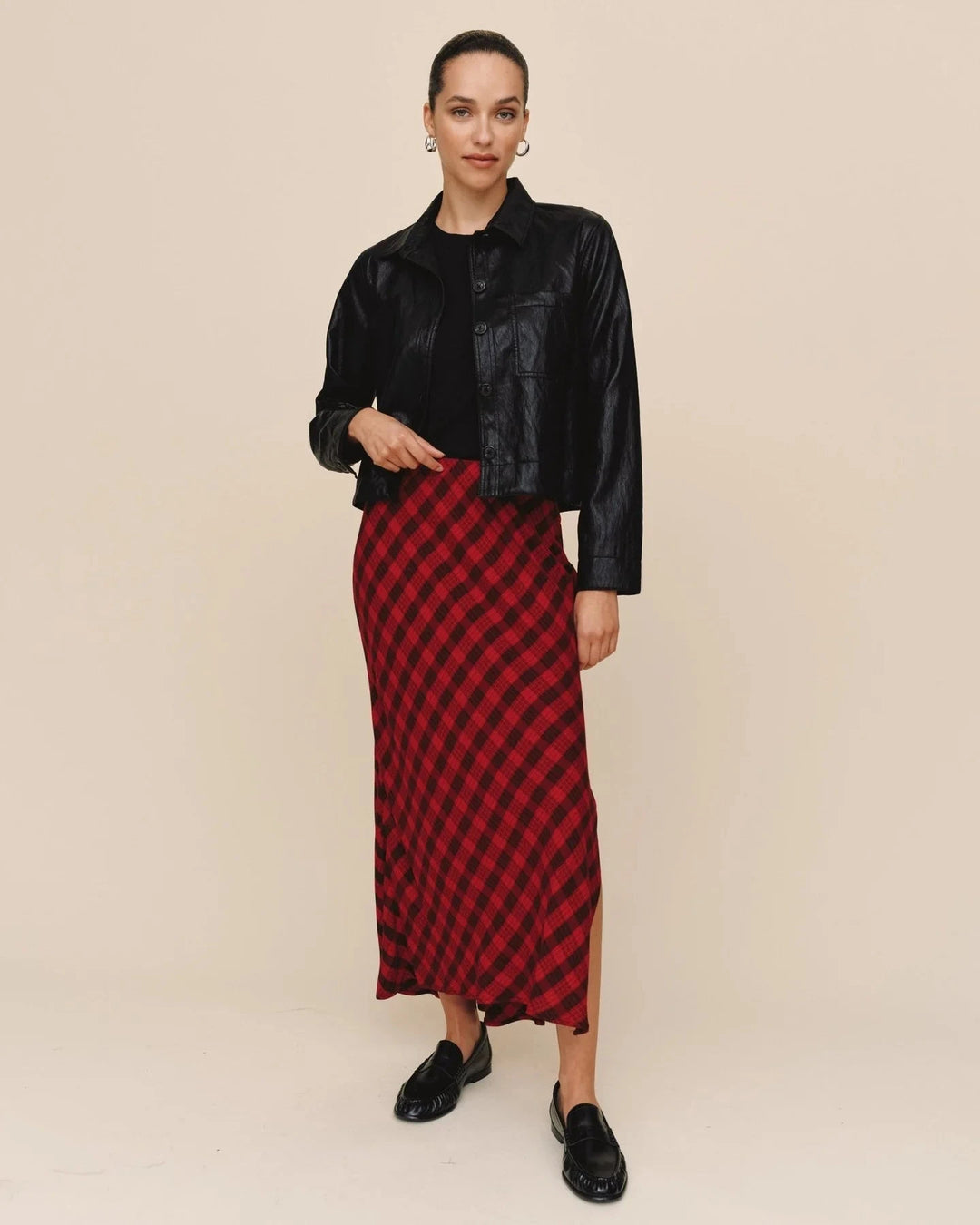 SIDE SLIT BIAS MAXI SKIRT SKIRT BELLA DAHL 