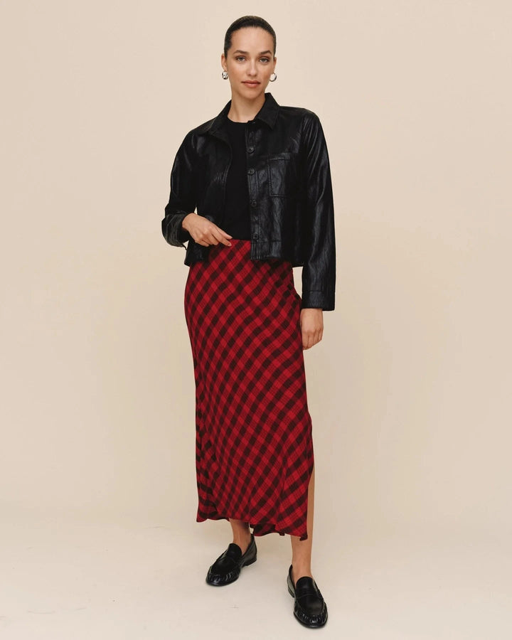 SIDE SLIT BIAS MAXI SKIRT SKIRT BELLA DAHL 