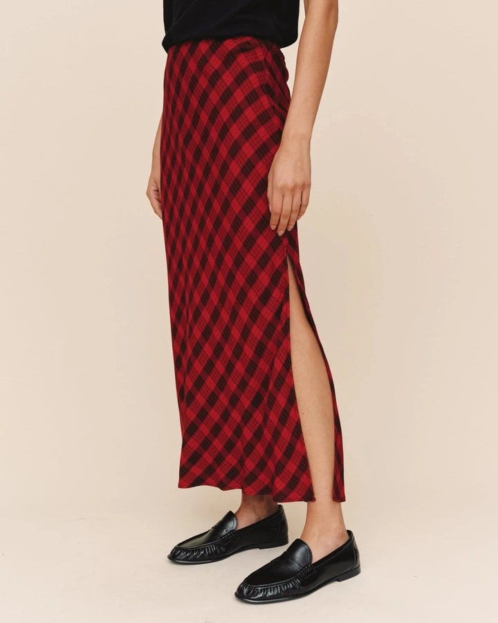 SIDE SLIT BIAS MAXI SKIRT SKIRT BELLA DAHL 