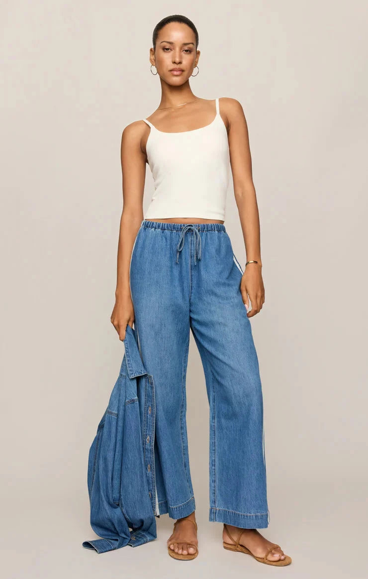 SIDELINES DENIM TRACK PANT Pants Z SUPPLY 