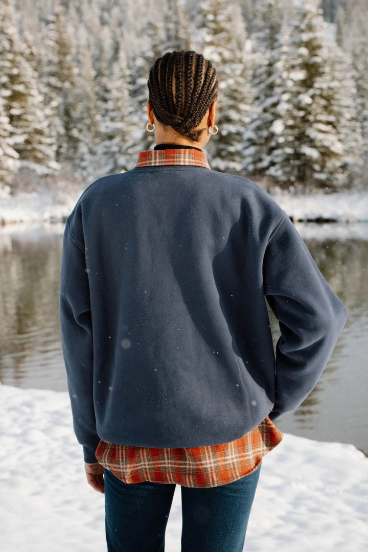 SKI CLUB SWEATERSHIRT SWEATER BLACK &amp; LIBERTY 