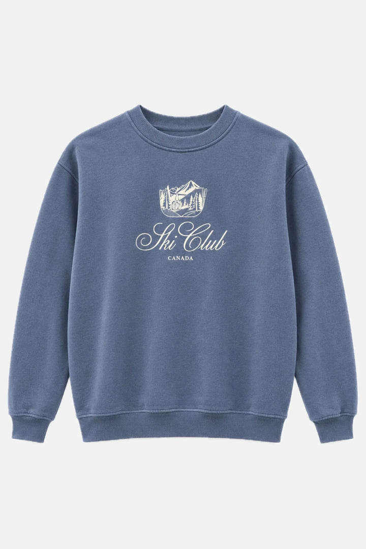 SKI CLUB SWEATERSHIRT SWEATER BLACK &amp; LIBERTY 