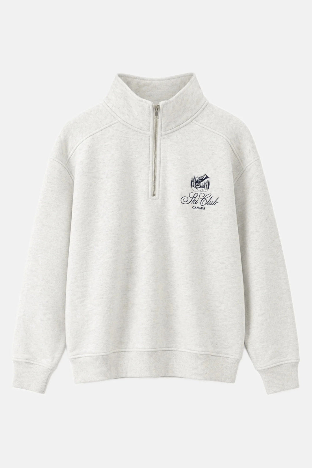 SKI CLUB ZIP SWEATER BLACK &amp; LIBERTY 