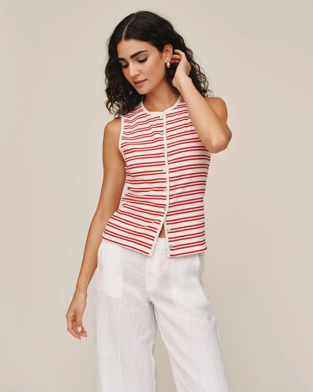 SLEEVELESS FITTED TOP 101 BELLA DAHL 