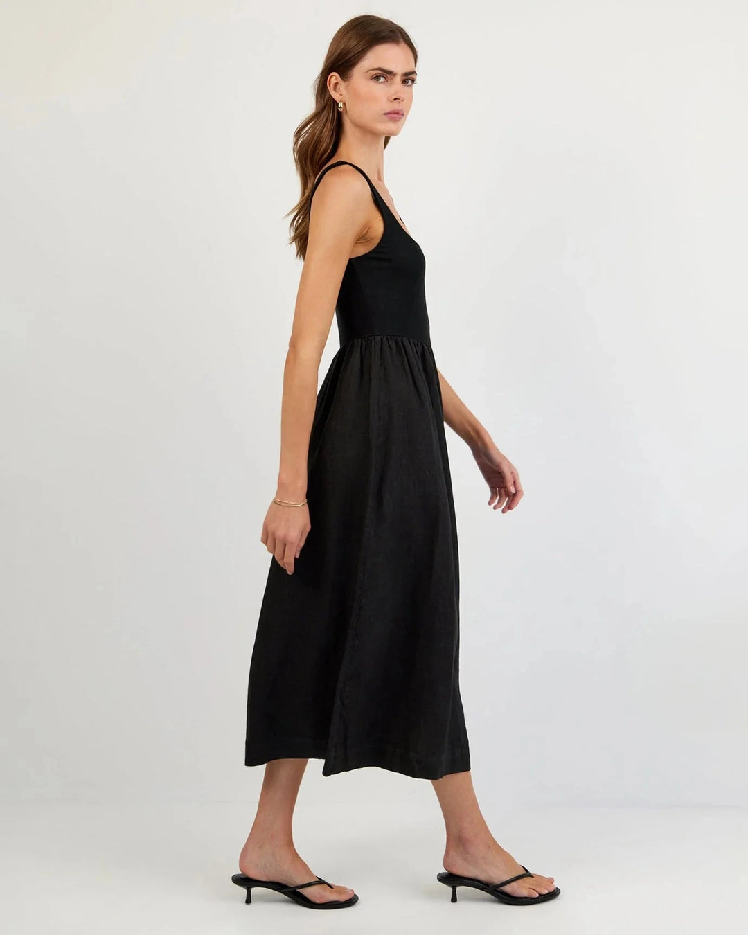 SLEEVELESS KNIT COMBO DRESS Dress BELLA DAHL 