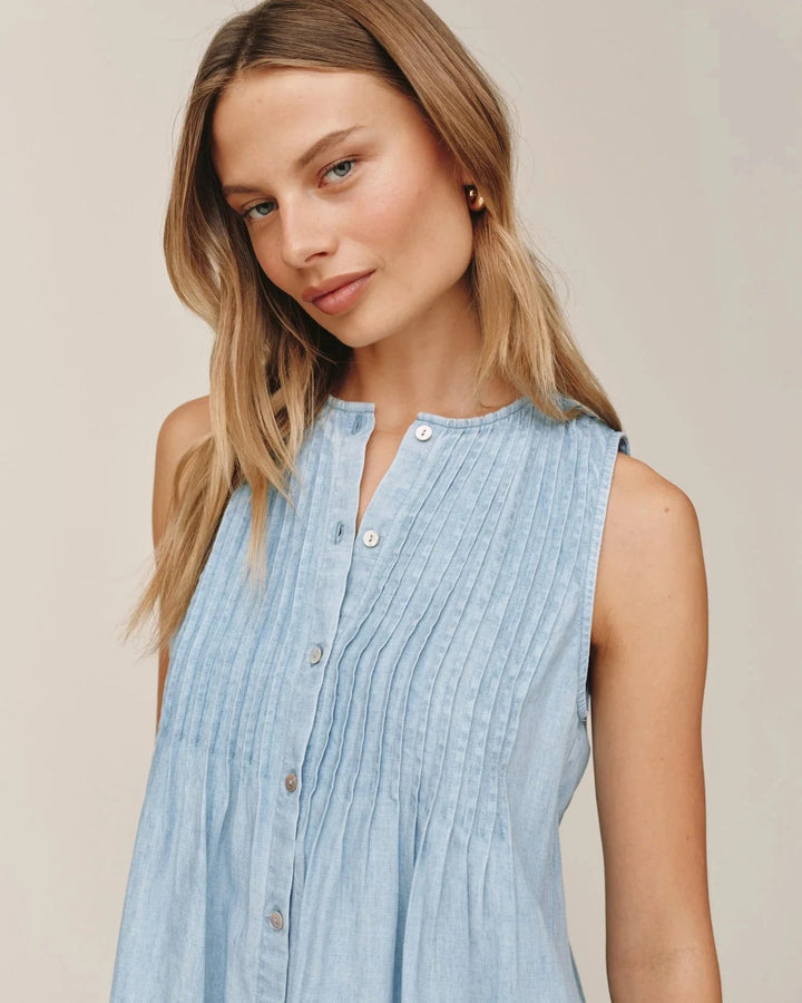 SLEEVELESS PINTUCK DRESS Dress BELLA DAHL 
