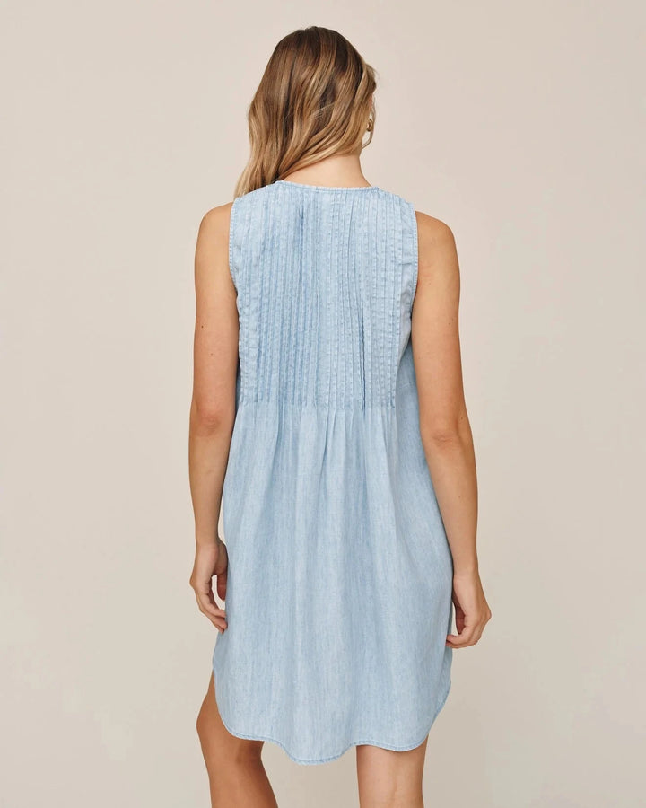 SLEEVELESS PINTUCK DRESS Dress BELLA DAHL 