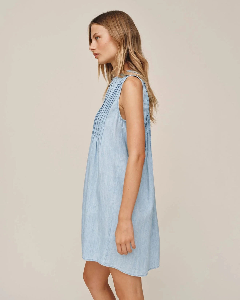SLEEVELESS PINTUCK DRESS Dress BELLA DAHL 