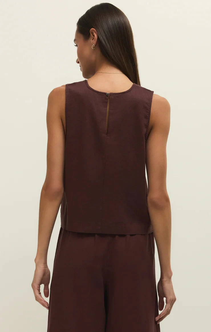 SLOANE LINEN TANK TOP Z SUPPLY 