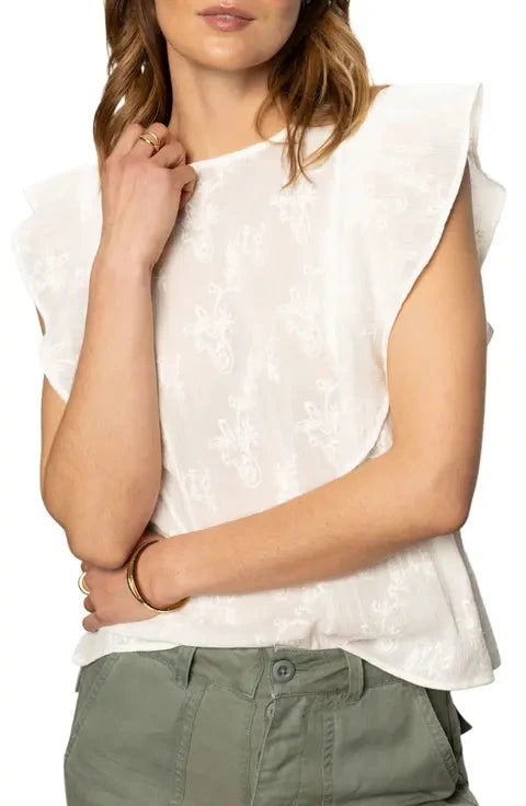 SMITTEN EMBROIDERED TOP TOP SANCTUARY 
