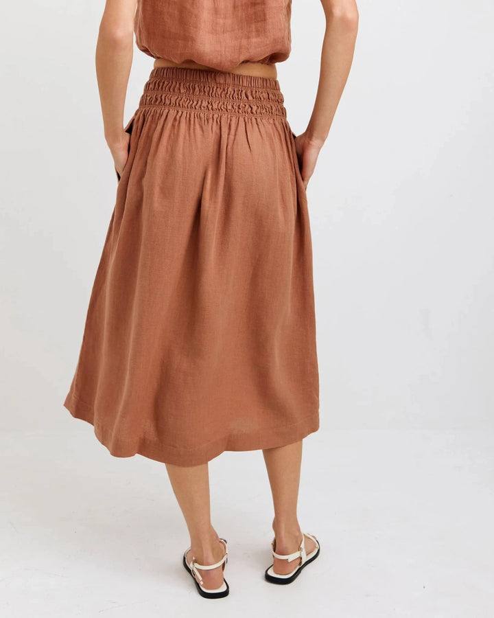SMOCKED WAIST SKIRT skirt BELLA DAHL 