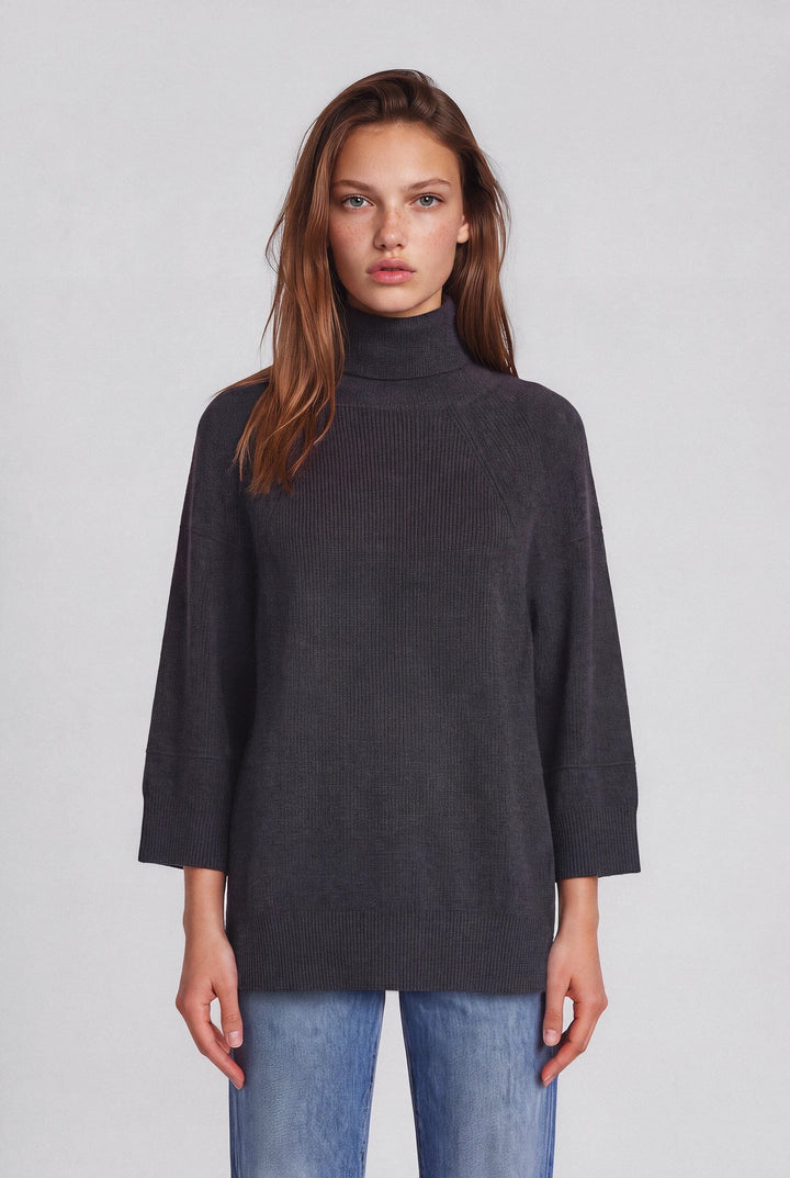 SNOWDRIFT TURTLENECK SWEATER PURE &amp; SIMPLE XS CHARCOAL 
