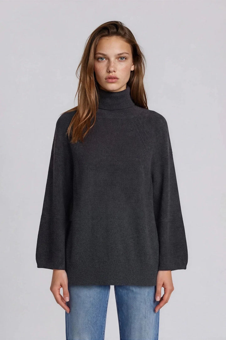 SNOWDRIFT TURTLENECK SWEATER PURE &amp; SIMPLE XS CHARCOAL 